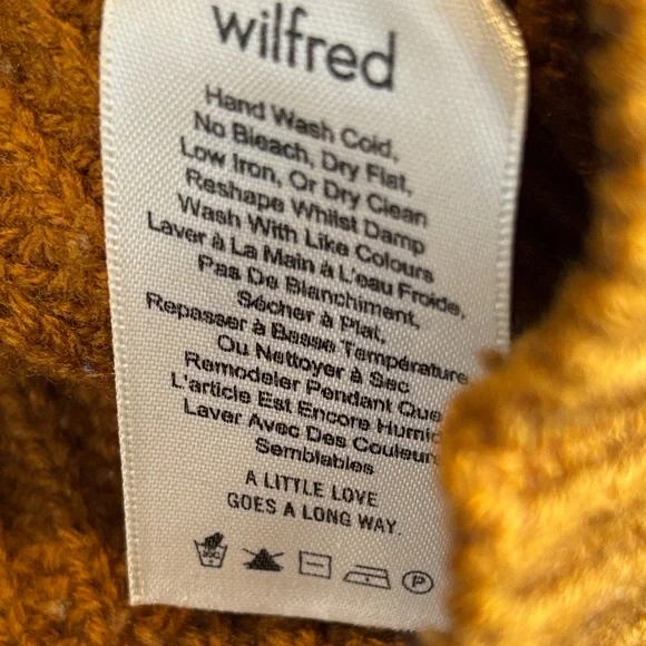 Wilfred Textured Crewneck Sweater in Mustard - Picture 5 of 7